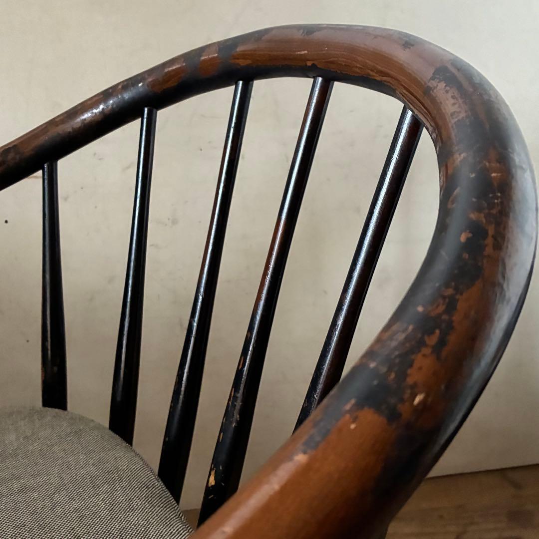 キツツキ 飛騨産業 ヴィンテージ ラウンジ イージーチェア 曲木 ウィンザー ①