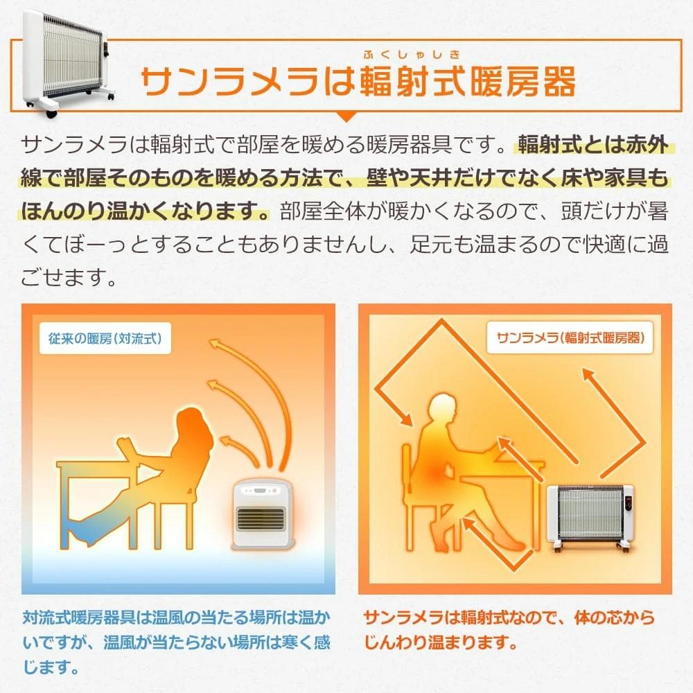 ✨さらに値下げ✨サンラメラ600型 遠赤外線セラミックヒーター 400／600W