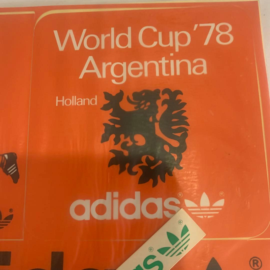 新品未使用ヴィンテージadidasステッカーオランダ代表ヨハン　ニースケンス