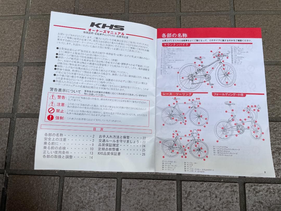 KHS F-20S 折りたたみ自転車 F-20S