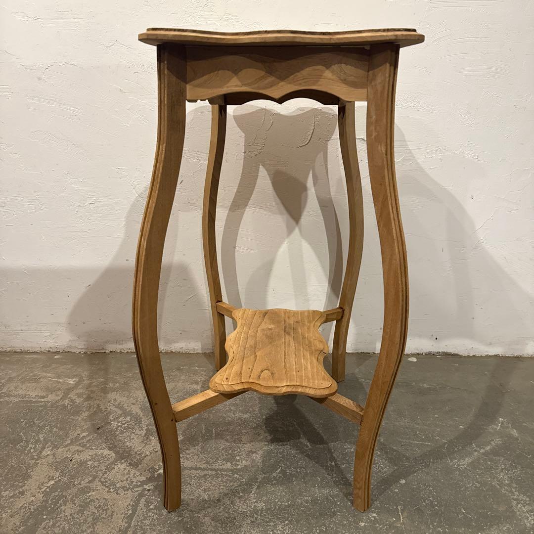 ヴィンテージ　木製サイドテーブル　剥離