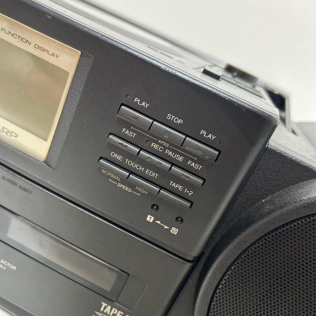 【再生ok】SHARP QT-77CD コンパクトディスク ダブルカセット