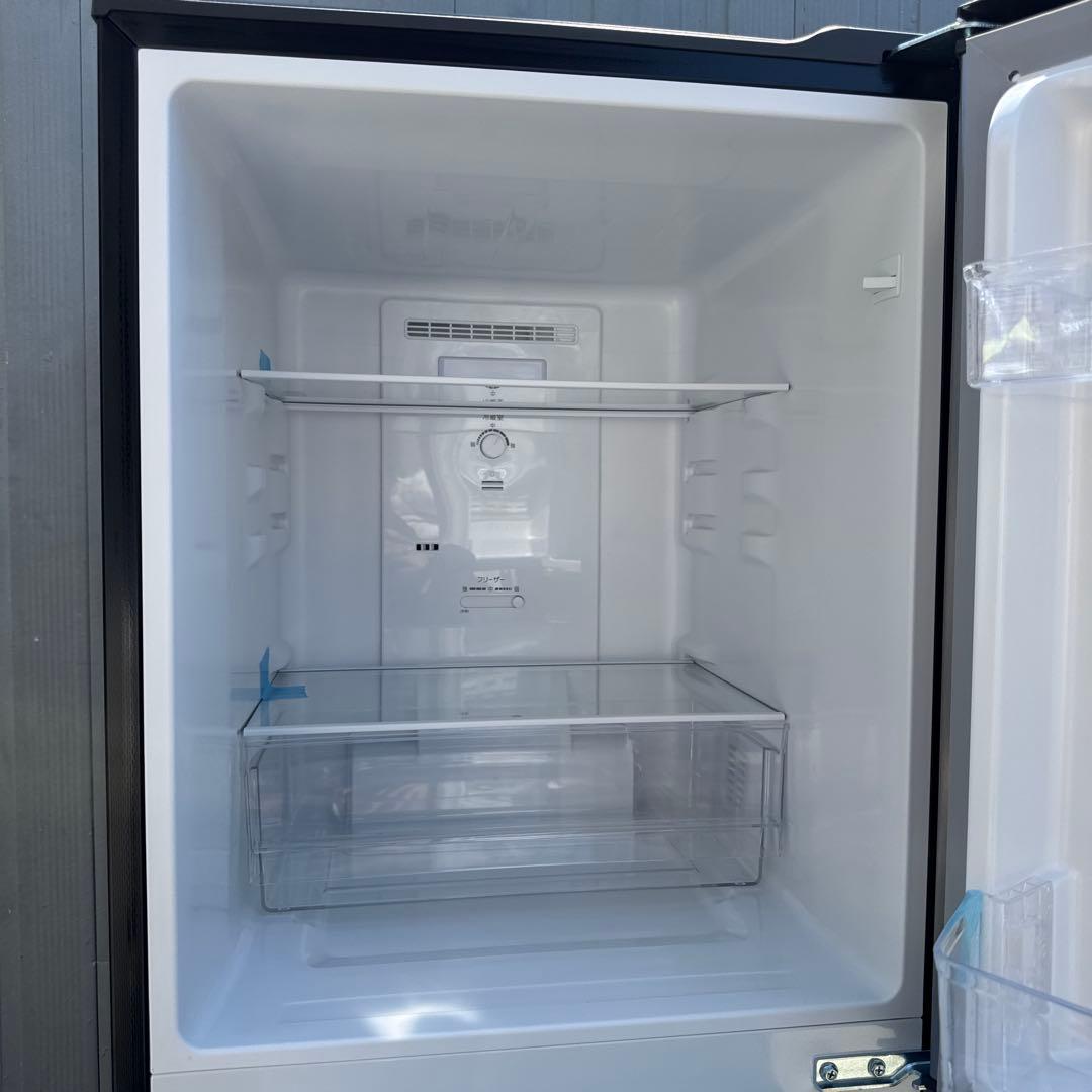 AQUA 2023年製 2ドア冷蔵庫 スタイリッシュシルバー 135L 495m