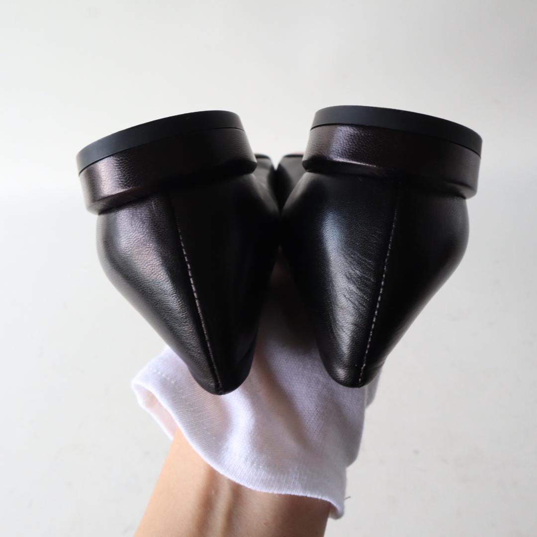 ほぼ未使用/現行ロゴ　ファビオルスコーニ　バックルフラットシューズ36黒23cm