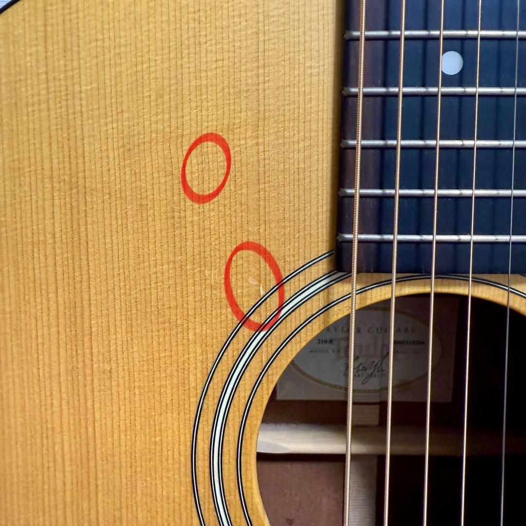 【価格以上の音】 Taylor 210e エレアコ ケース付