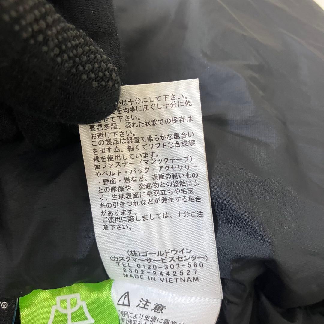 訳あり XL ノースフェイス ウィンドストッパーヌプシ ダウンジャケット 黒