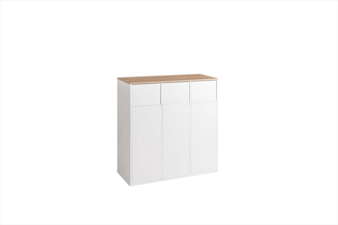 【送料無料】Toy 3連式ゴミ箱【幅74.5cm】