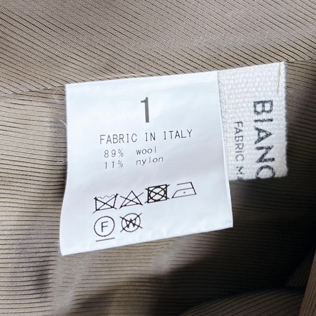 【美品】ビーディングハート　ウールコート　オリーブ