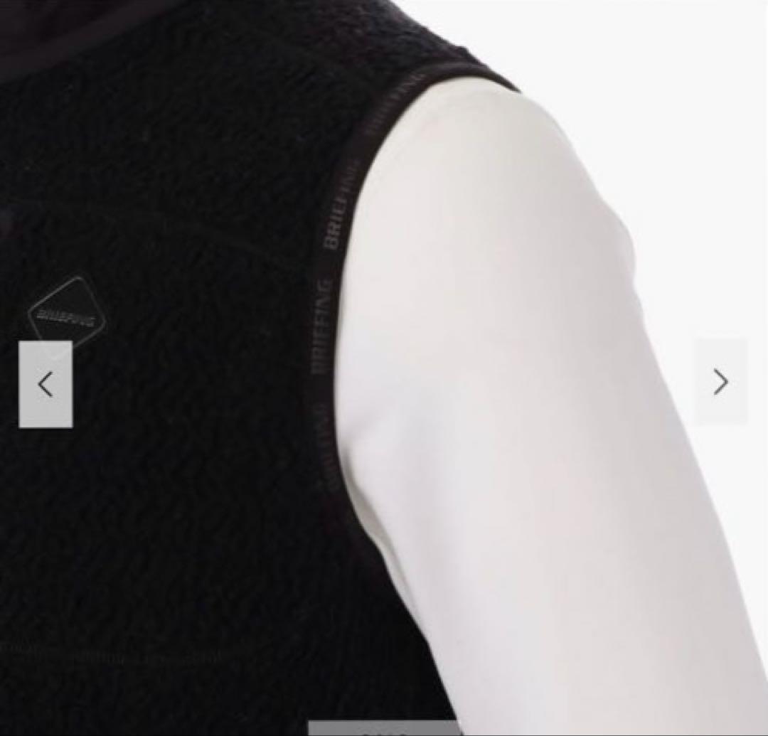 2025年秋冬モデル　ブリーフィングゴルフ　ウールボアベストブラック