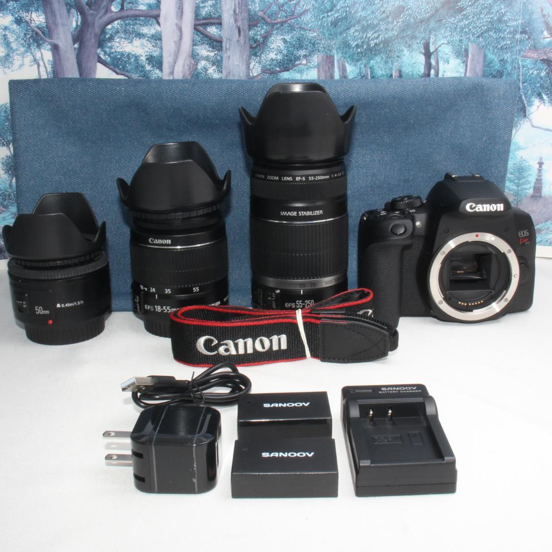 ❤️最新高性能モデル❤️Canon Kiss X10i 超望遠トリプルレンズ❤️