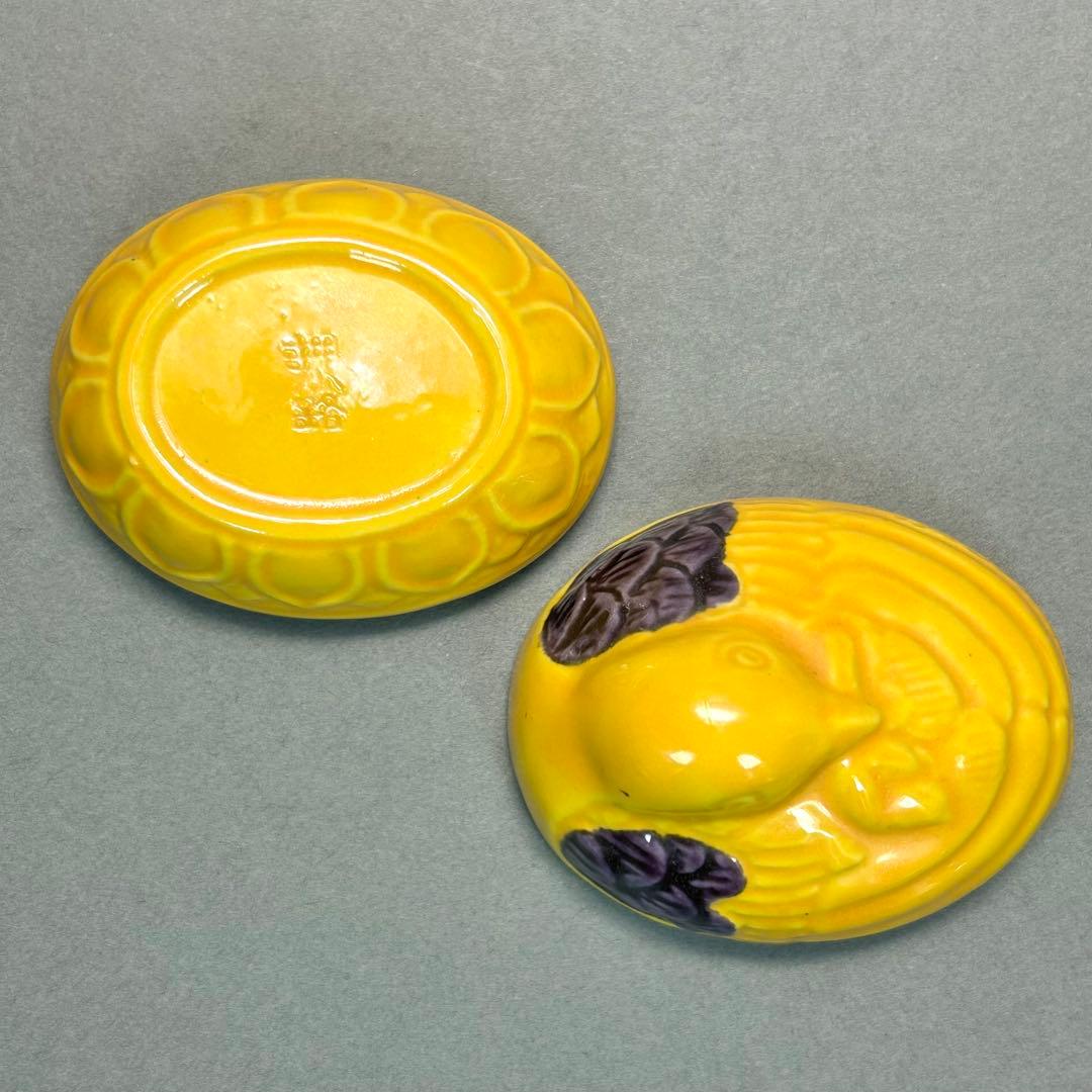 香合　4個セット　『押小路　青磁　呉須　祥瑞　交趾』　茶道具　茶道　共箱　工芸品