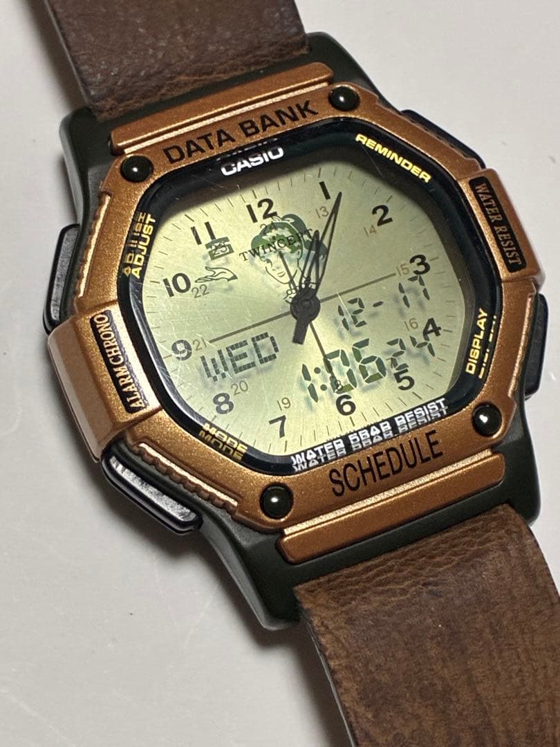 レア　カシオ　CASIO データバンク　ツインセプト　メンズ腕時計