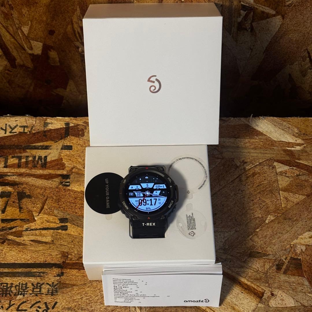 Amazfit T-Rex2スマートウォッチ ブラック