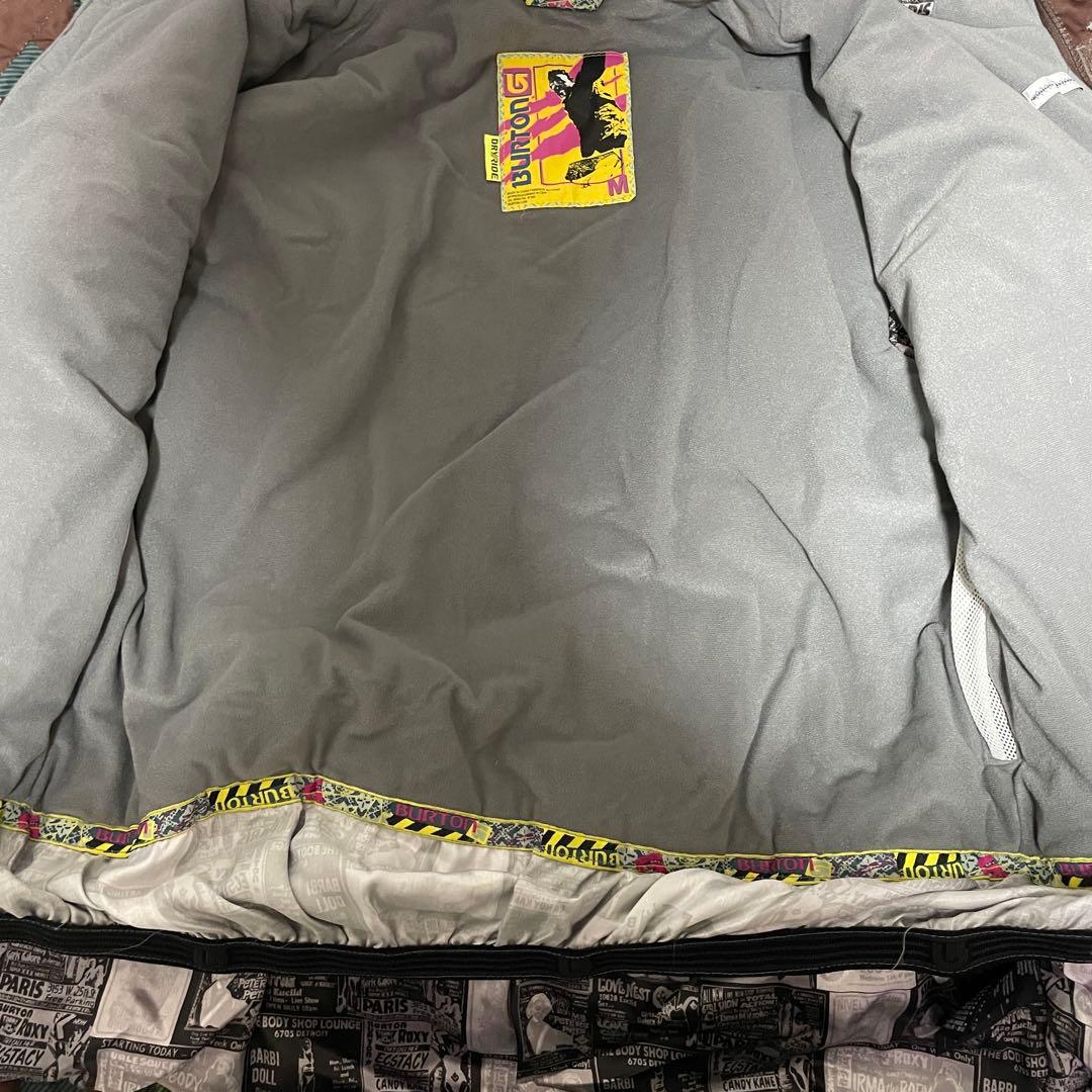 Burtonバートンスキーウェアスノーボードジャケットパーカーフードチェック総柄