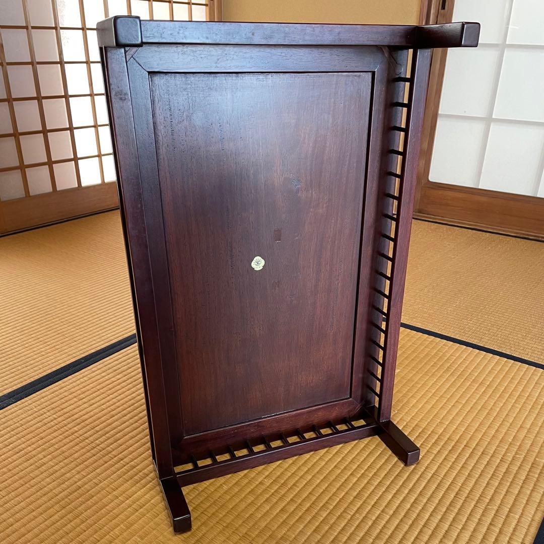 盆栽台 花台 飾り台 香炉台 花瓶台 サイドテーブル 木製 花梨材 20号