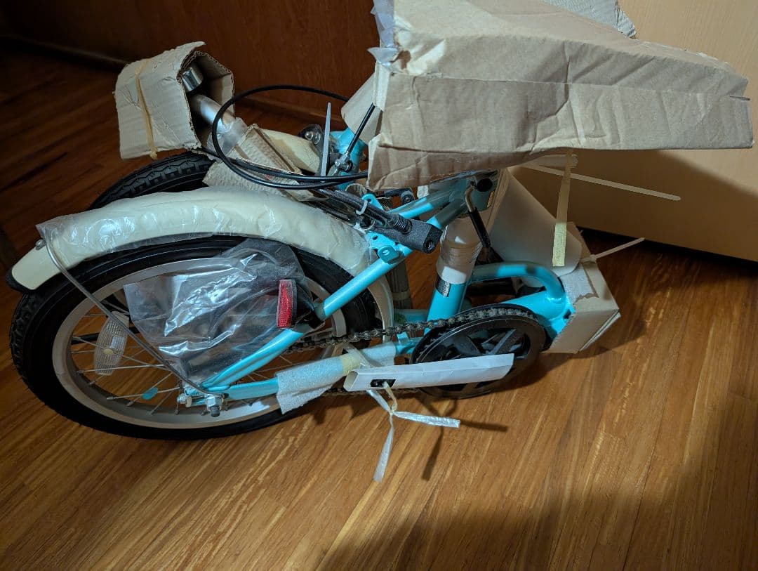 水色 折りたたみ自転車16インチ 未使用