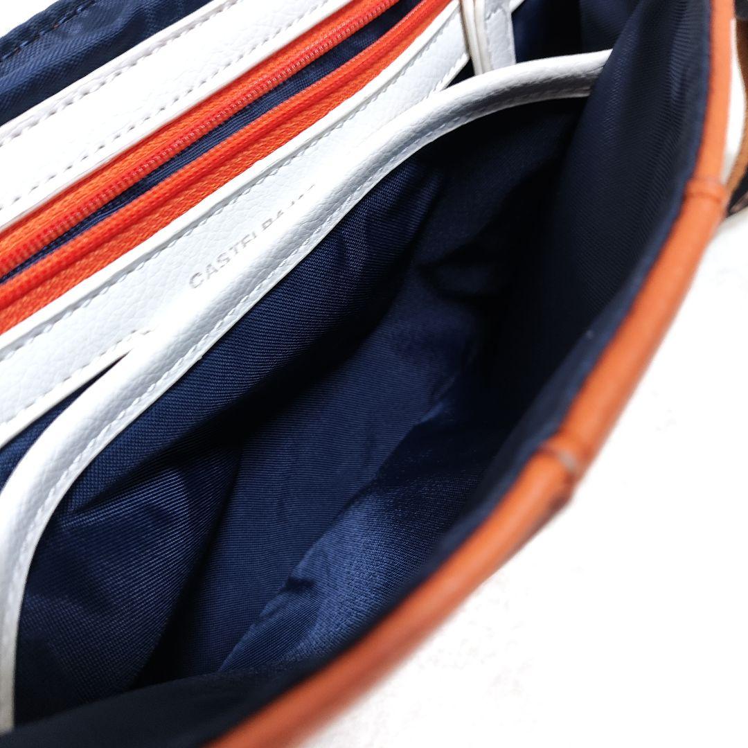 ⭐️ほぼ未使用⭐️CASTELBAJAC オレンジ ショルダーバッグ ソルベ