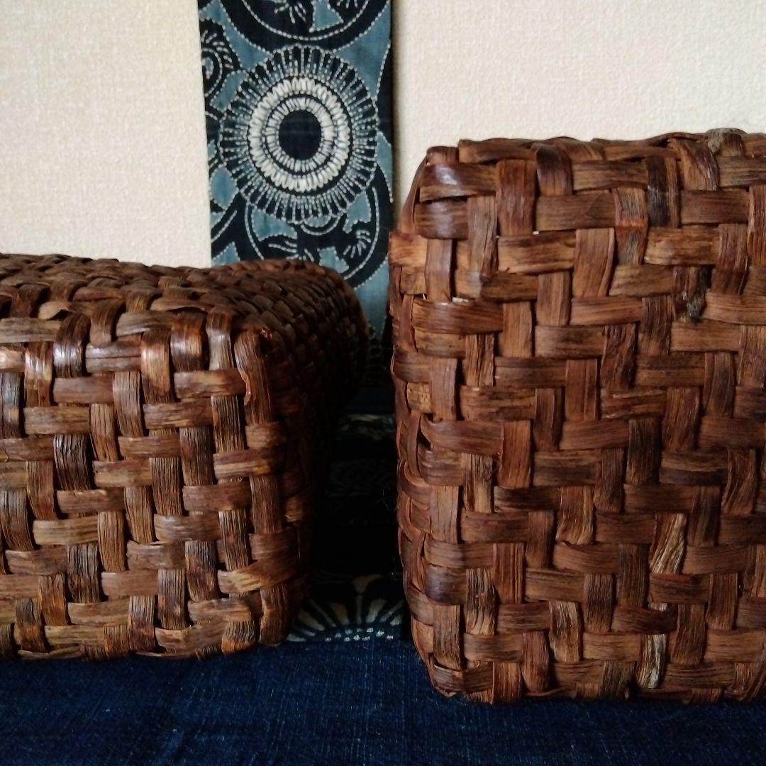 国産　山葡萄籠　大　中布付き　作家物