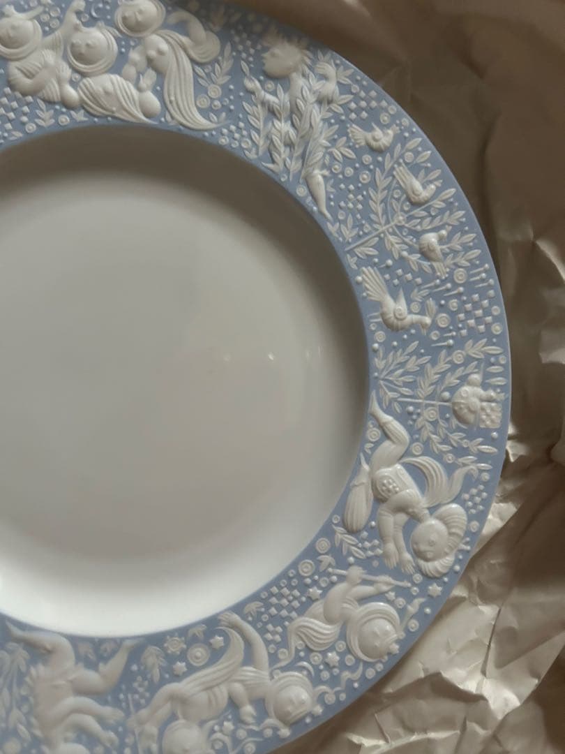 中古　美品　希少　ローゼンタール　魔笛　青　皿　二枚