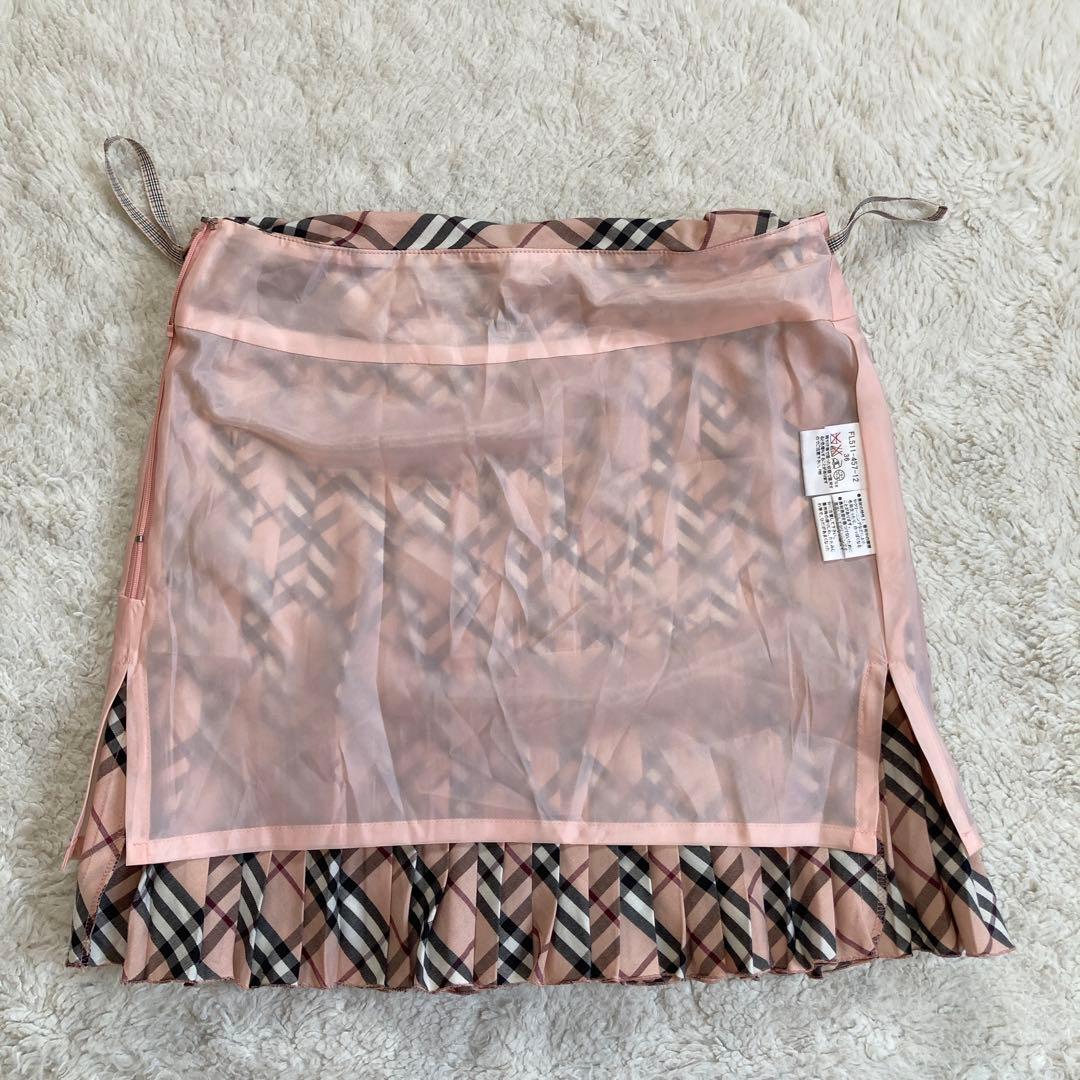 希少美品✨バーバリーブルーレーベル　キャミソール　ミニスカート　セットアップ