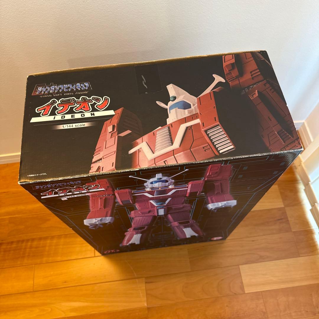 伝説巨神イデオン ジャンボソフビ フィギュア 本体美品 箱ダメージあり