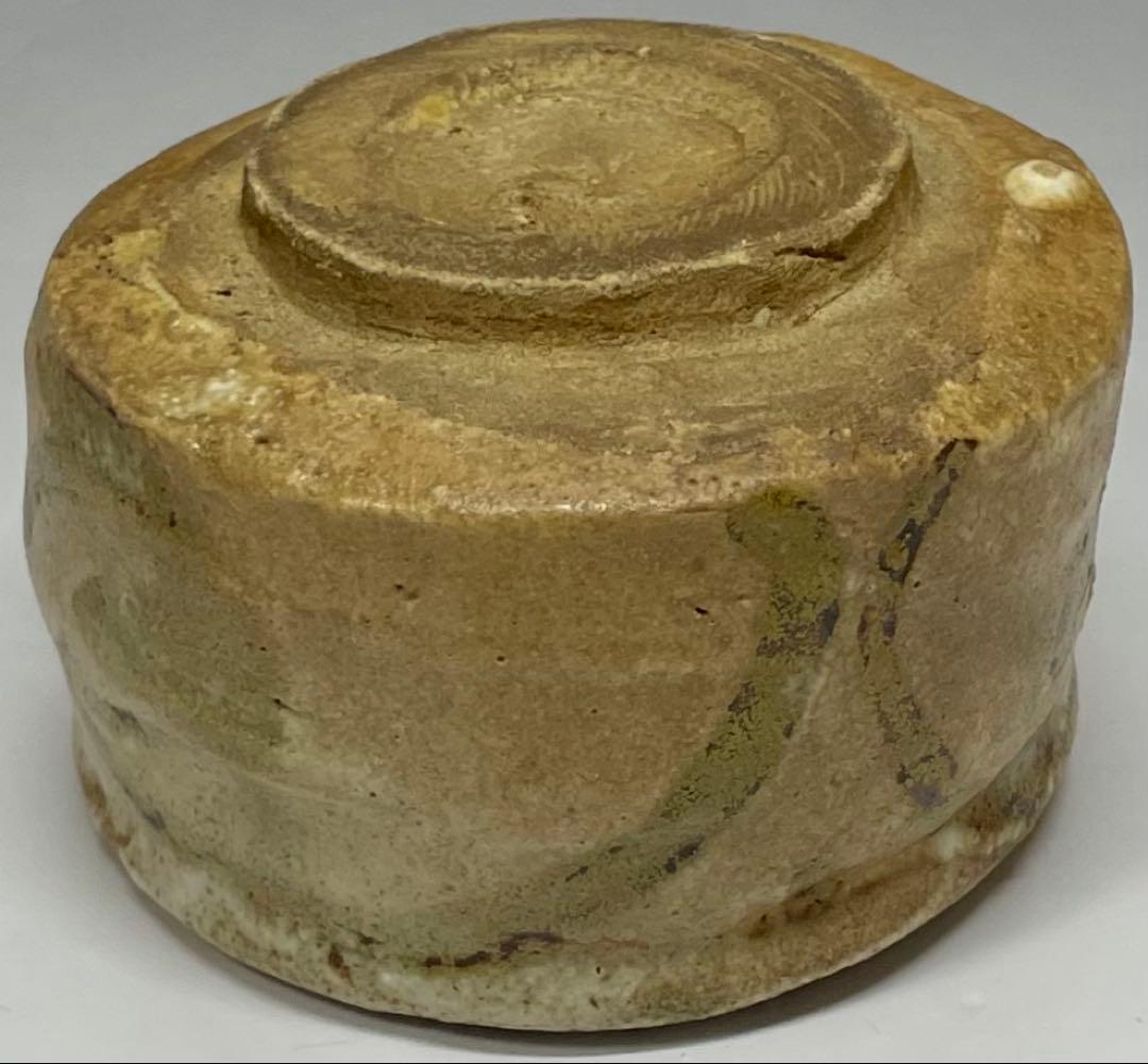 古瀬戸　桃山〜江戸初期　鉄絵筒盃　ぐい呑　美濃焼　箱付　y62