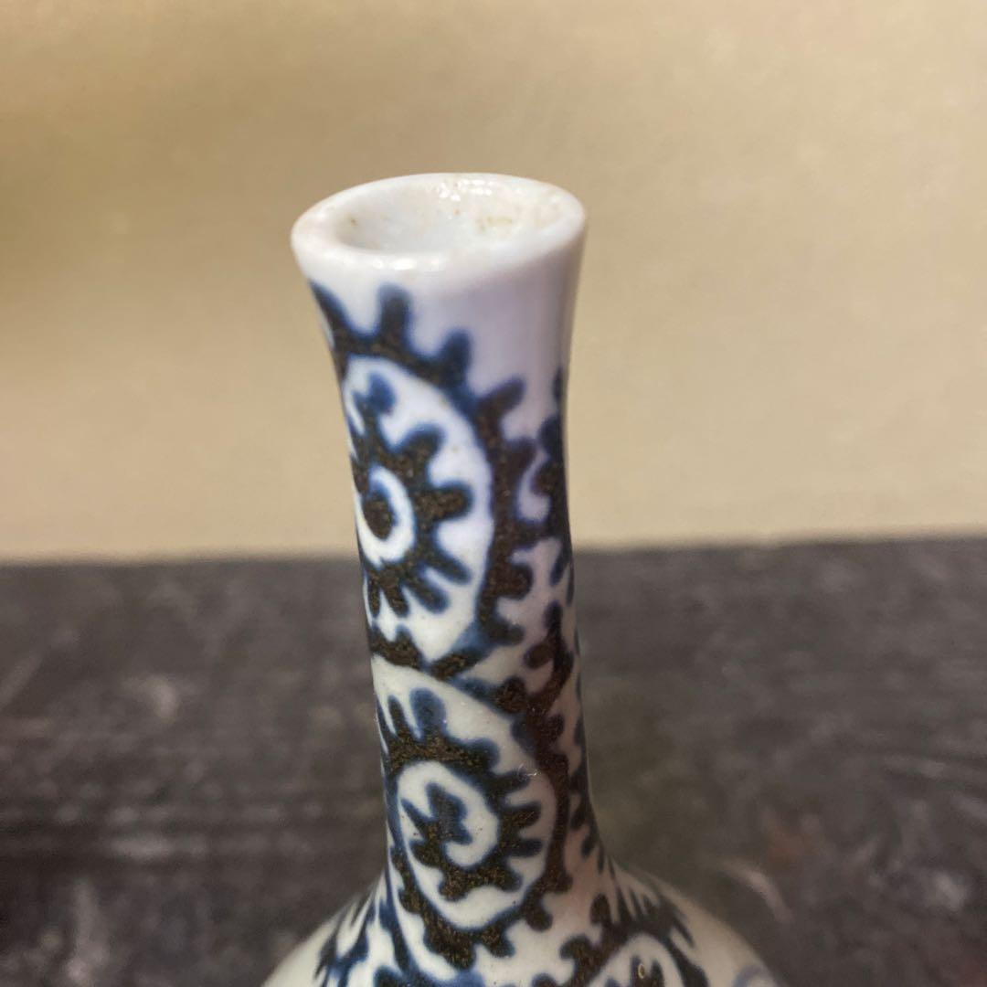 古伊万里たこ唐草徳利