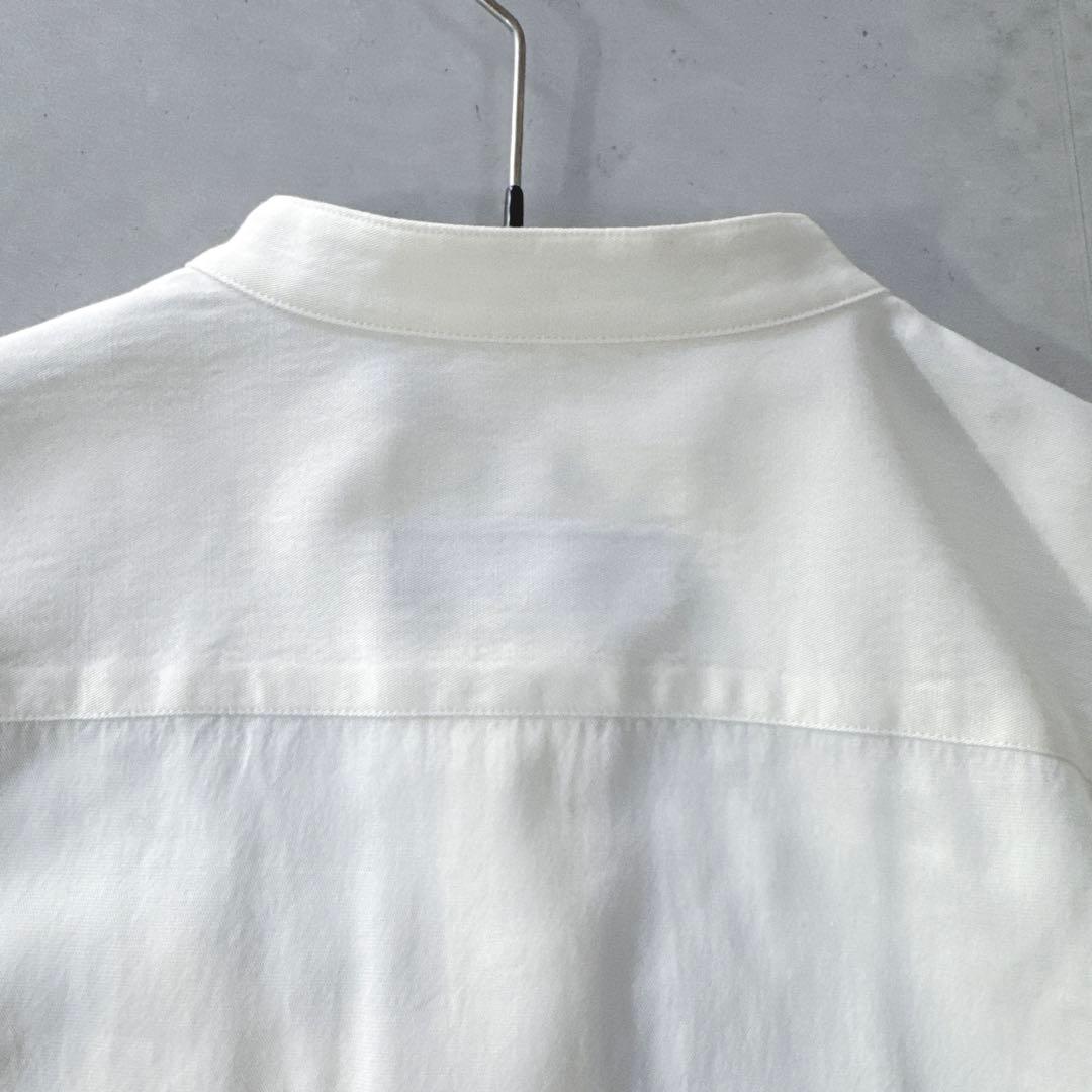 タグ付未使用 IENA長袖バンドカラーシャツLanificio Cangioli