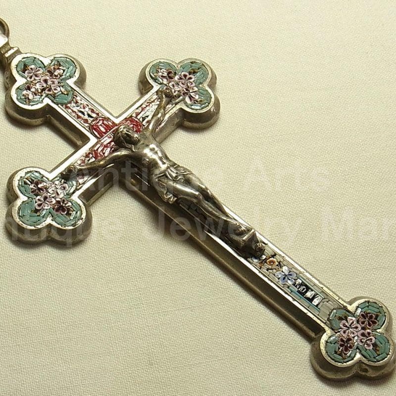 c1536イタリア マイクロモザイクタイル クロス 《大型サイズ（M）》