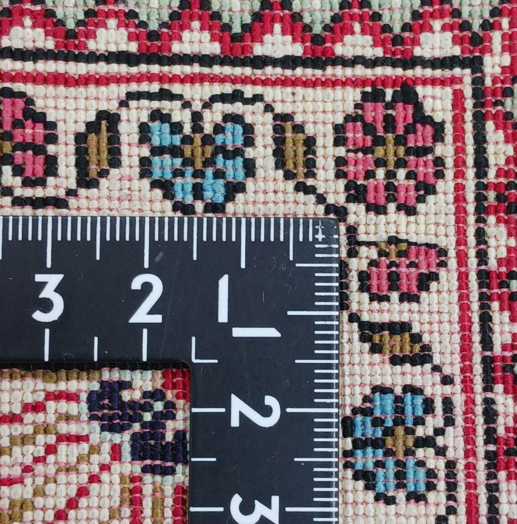 専用 Y3177-1 高級ペルシャ絨毯 クム産 手織90万ノット 130×89㎝