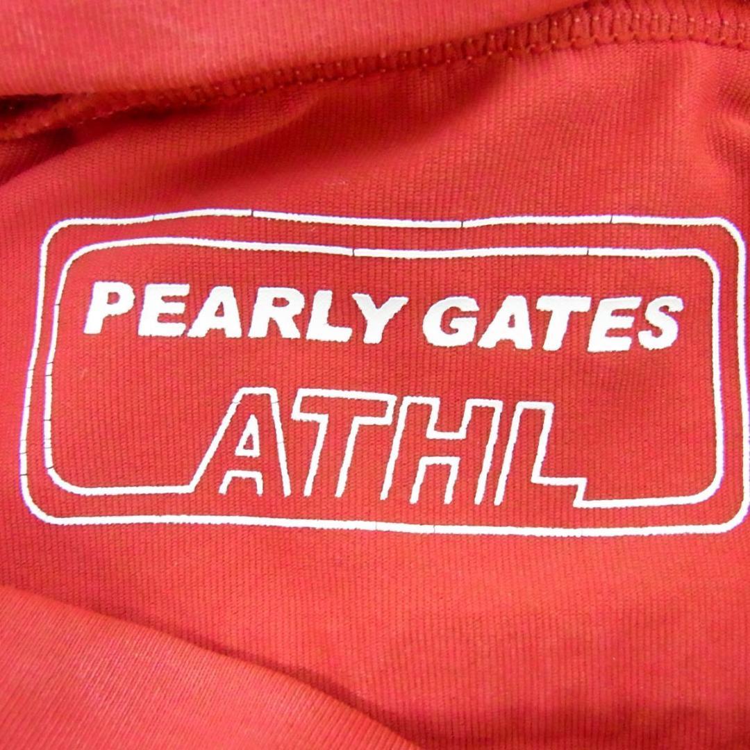 ✈ パーリーゲイツ　 ロゴ　アンダーシャツ カットソー　レッド　メンズ M　4