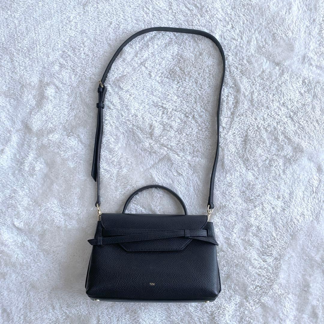 【ayaa】ほぼ未使用♪TOV トーヴ MIMI Mサイズブラックシボ革