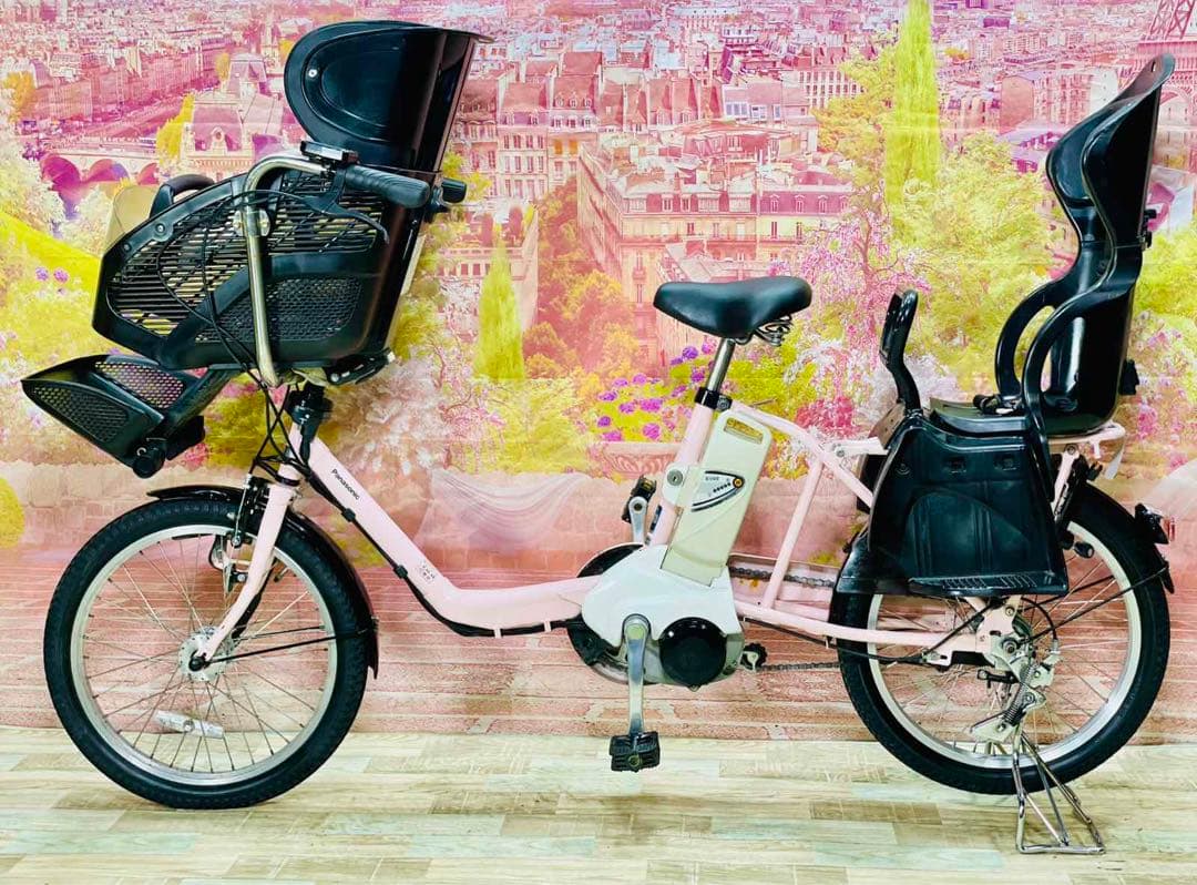 K1979 [大容量13.2Ah]電動自転車パナソニック子供乗せ 20インチ