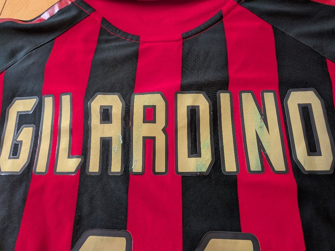 adidas05/06ミランCLモデル長袖ユニフォームNo.11ジラルディーノ