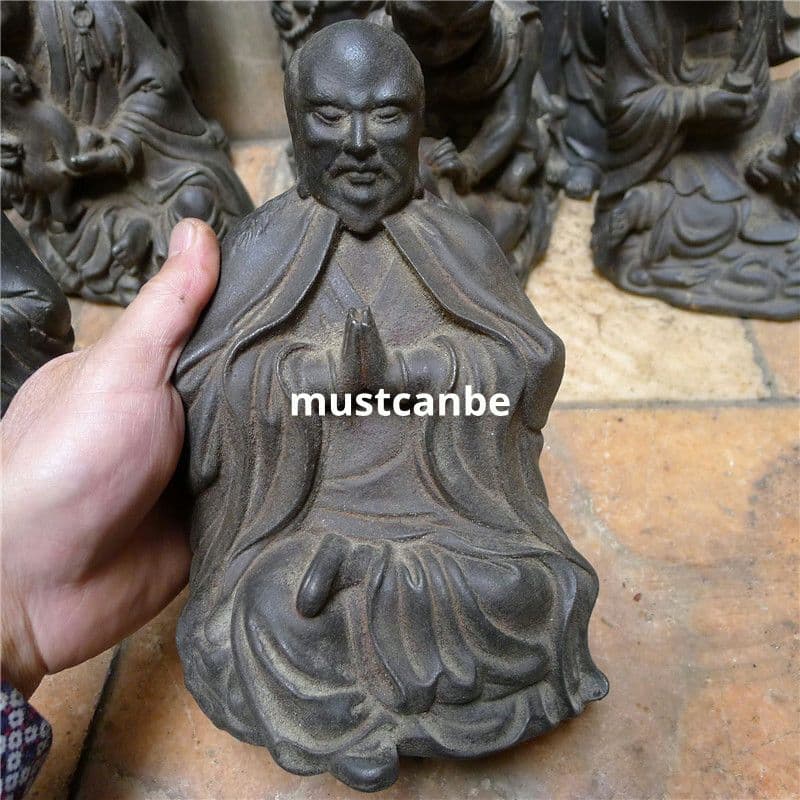 鉄製 仏像 十八羅漢像 茶室 博古架 仏堂 工芸品 置物