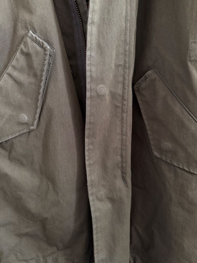 FRED PERRY フレッドペリー　長袖ライナー付き　モッズコート ファー