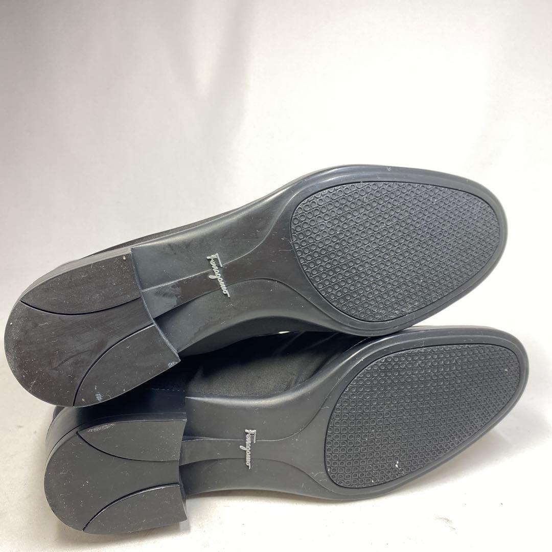 フェラガモ サイズ表記「7C」 24.5センチ　ブラック　ナイロン　ブーツ