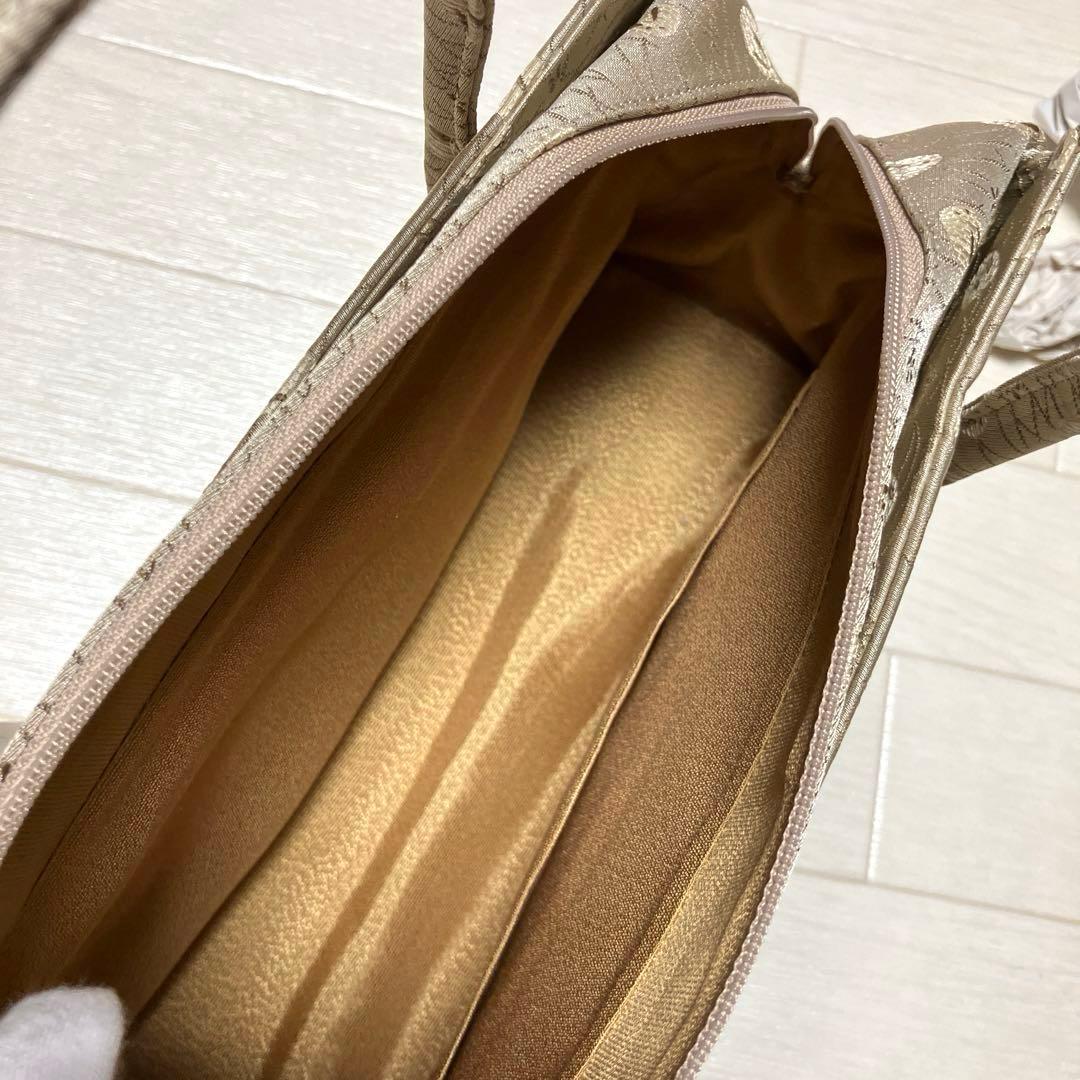 《未使用・タグ付き》利休バッグ　西陣金蘭　うさぎ柄　日本製