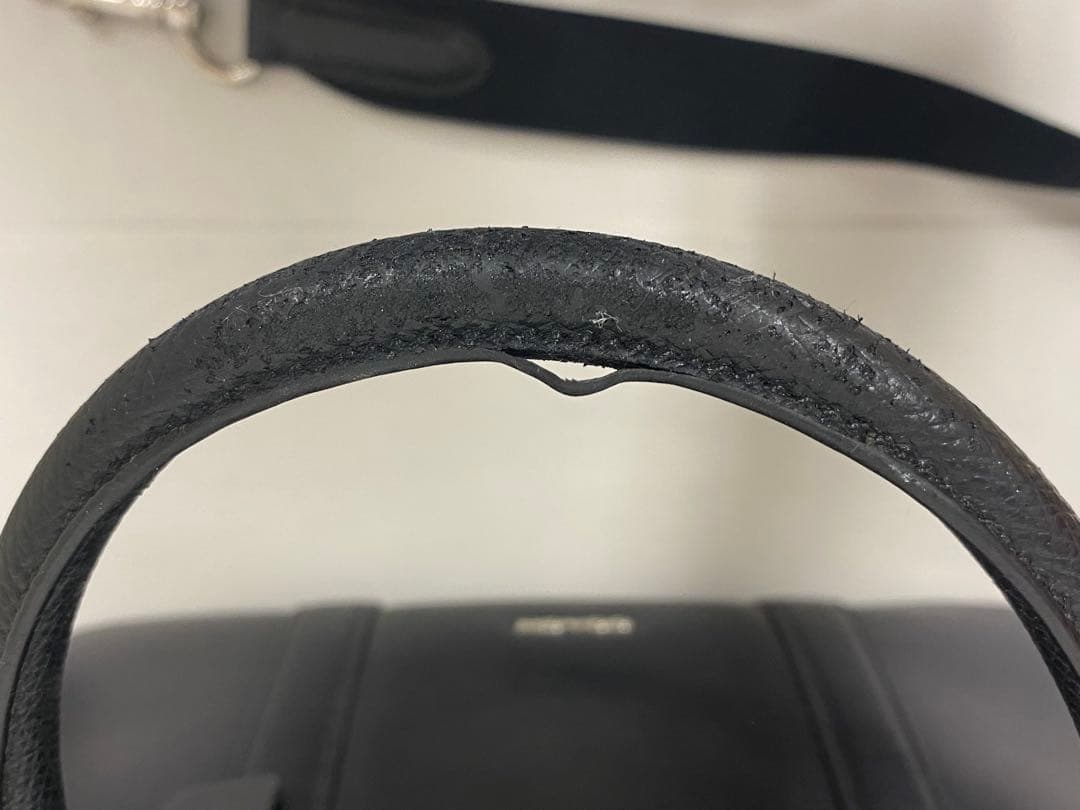 COACH コーチ ビジネスバッグ 黒 レザークロスグレーン ブリーフケース