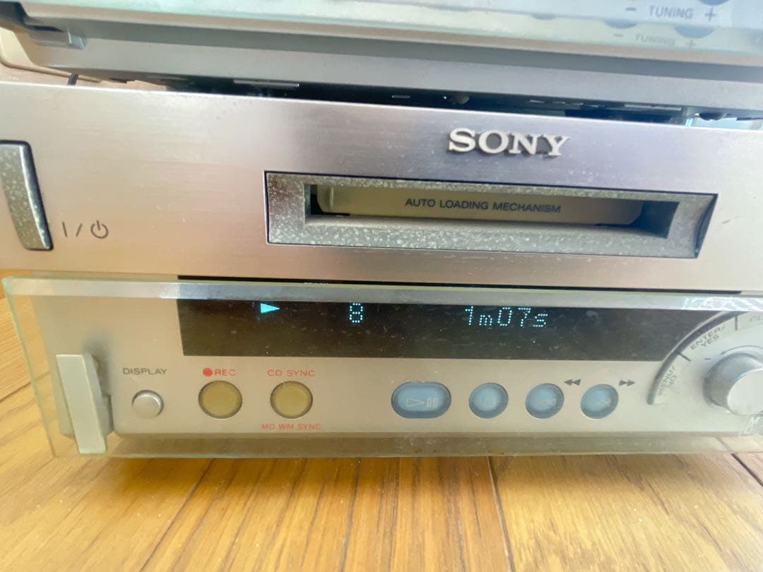 ⭐︎売り切りセール⭐︎MDS-SD1 SONY CD・MD・デッキウッドスピーカー付