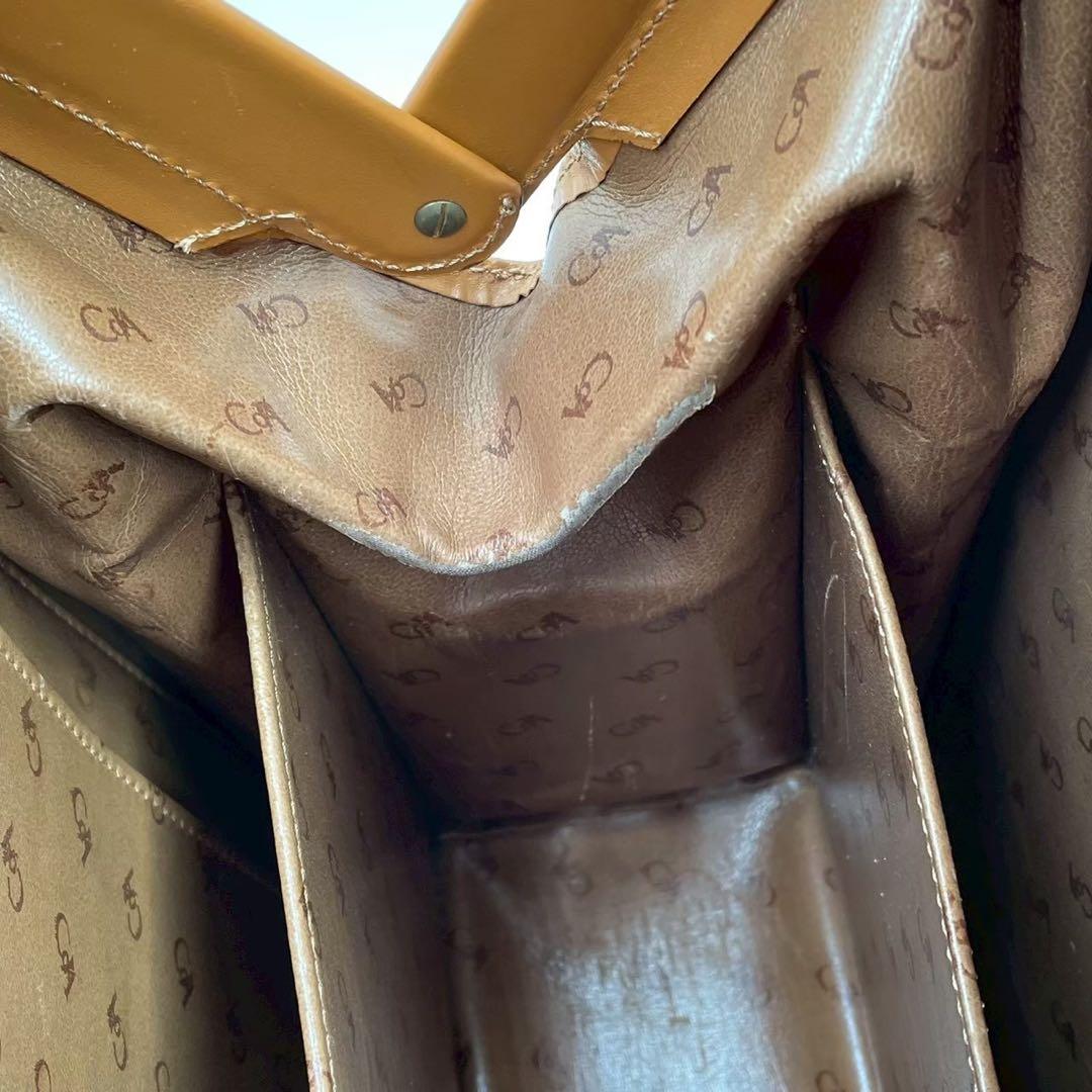 極美品　カランダッシュ　レザーブリーフケース　ダレスバッグ　本革　キャメル