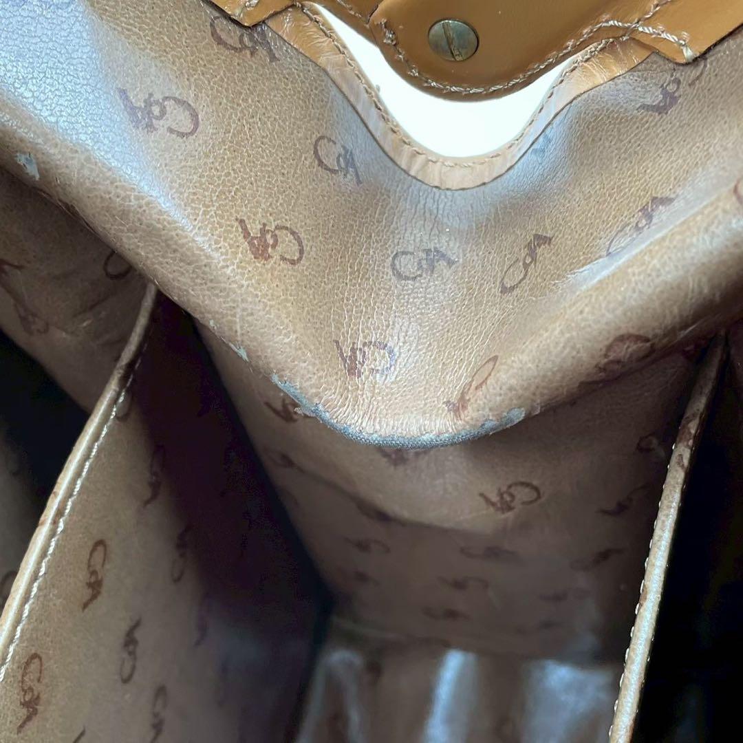 極美品　カランダッシュ　レザーブリーフケース　ダレスバッグ　本革　キャメル