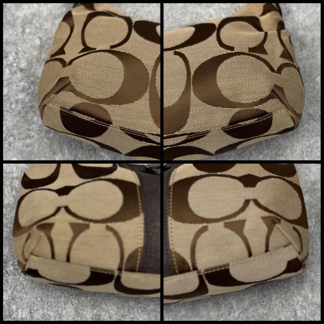 美品 コーチ 2WAY アクセサリーポーチ F19218 ワンショルダー