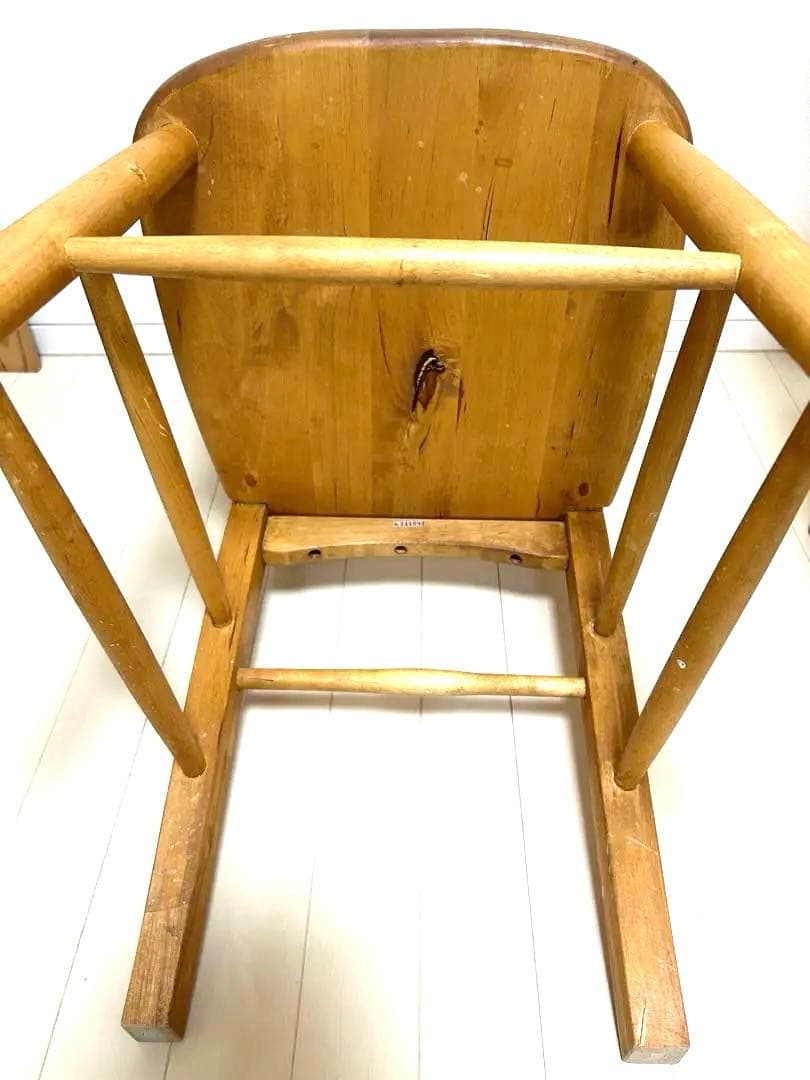 enfant チェア 2脚セット チャーチチェア ブックラック付き