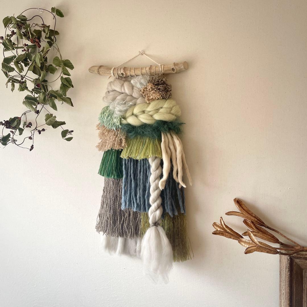 【一点もの】　ウィービング タペストリー 『In the forest, v.』