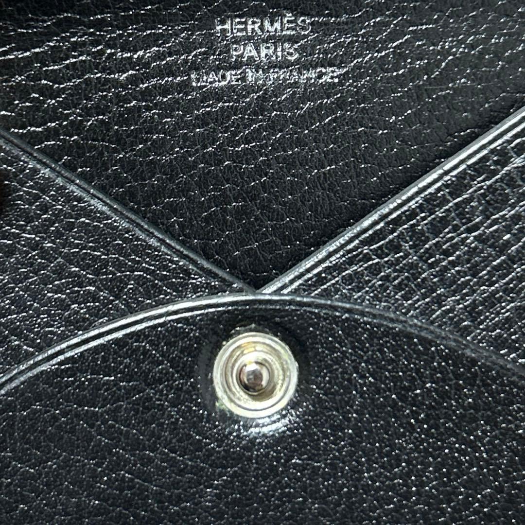 HERMES エルメス カルヴィ カードケース 名刺入れ ブラック 黒