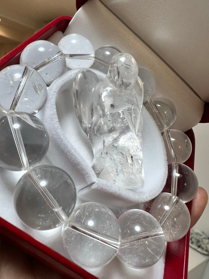 R様美✨超希少✨AAAAAマニハール水晶ブレスレット✨精霊の花冠✨レムリアン天使
