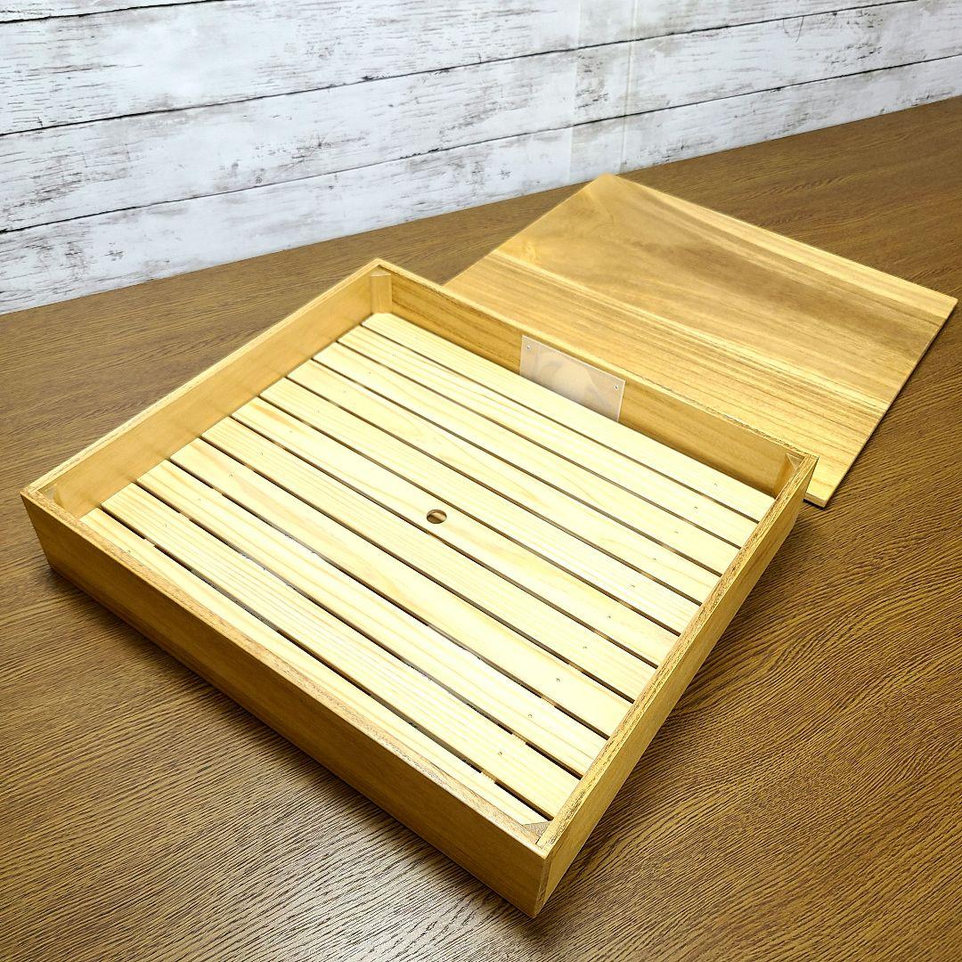 No2041【保冷剤付き】 寿司ネタケース、ネタ箱、目皿付き【手作り】