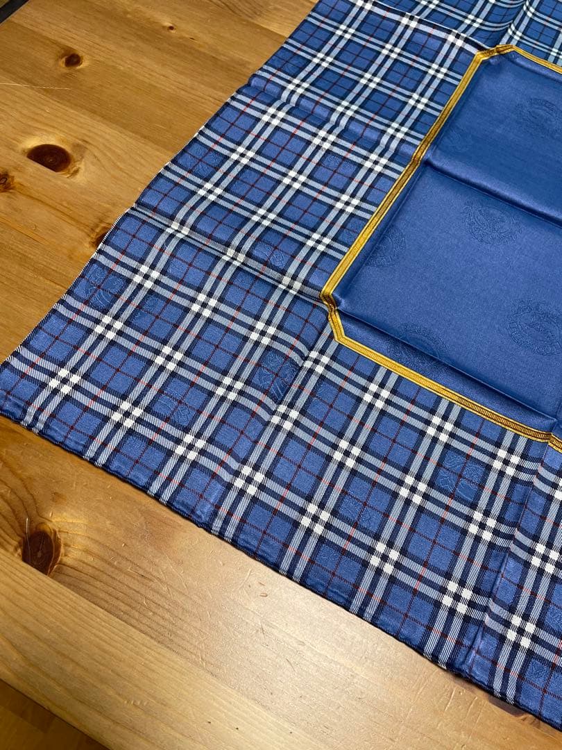 シルク&コットンBurberrys ハンカチ ーフ3枚セット