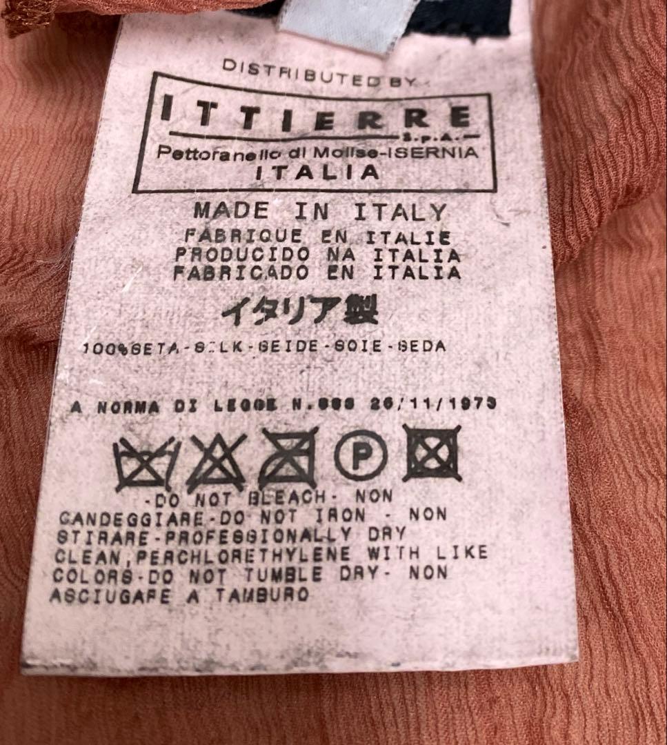 【DOLCE & GABBANA 】レースフリル　　シアーブラウスシルク100%